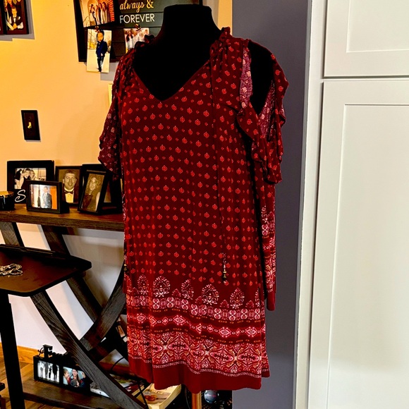 Knox Rose Red Patterned Dress - Picture 1 of 3